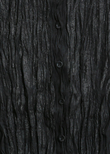 TANNER PLEAT CARDI / BLACK