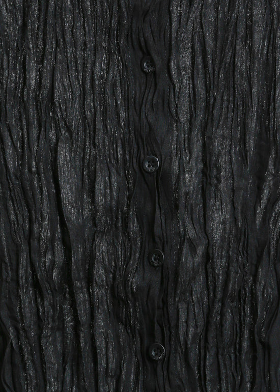 TANNER PLEAT CARDI / BLACK