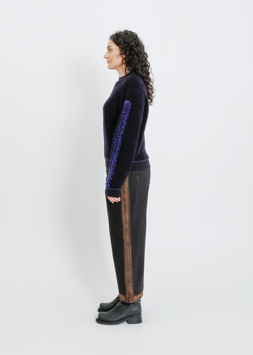 OAKLAND KNIT SWEAT / NAVY
