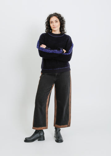 OAKLAND KNIT SWEAT / NAVY