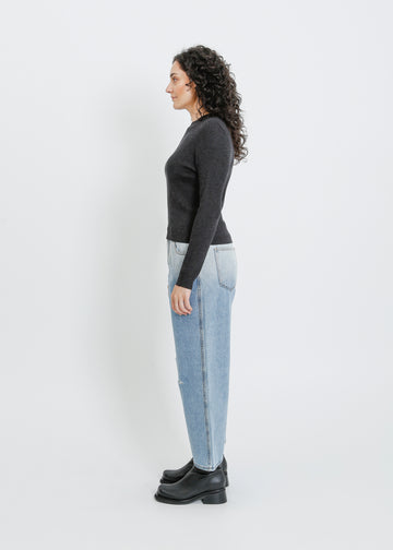 HARTFORD KNIT TOP / CHARCOAL