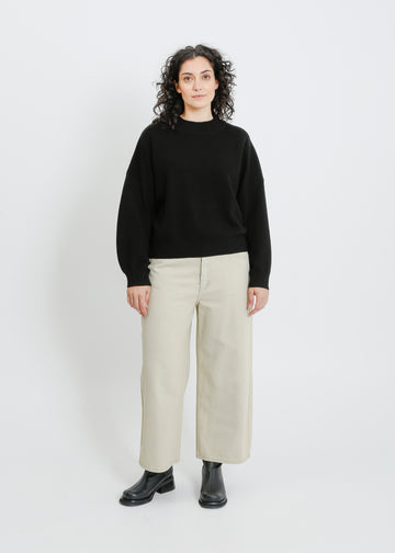 OWYN KNIT SWEAT / BLACK