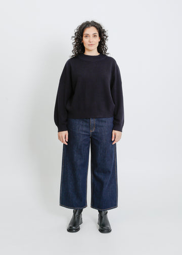 OWYN KNIT SWEAT / NAVY
