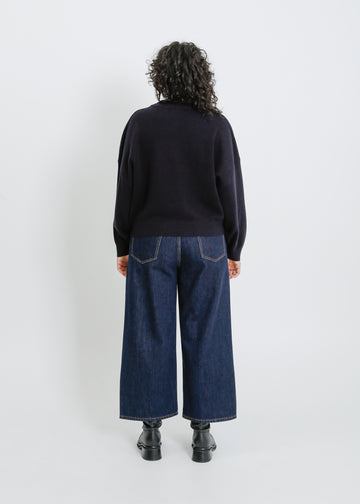 OWYN KNIT SWEAT / NAVY