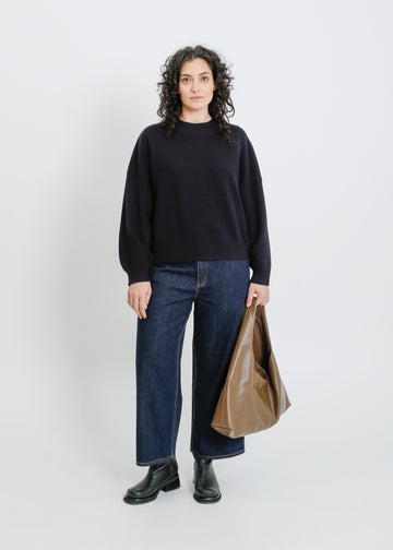 OWYN KNIT SWEAT / NAVY