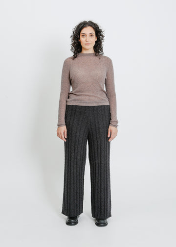 HARTFORD KNIT TOP / TAUPE MARLE
