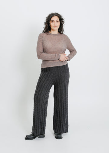 HARTFORD KNIT TOP / TAUPE MARLE