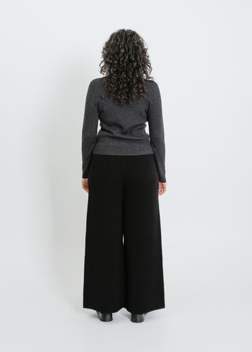 SERENA KNIT PANT / BLACK