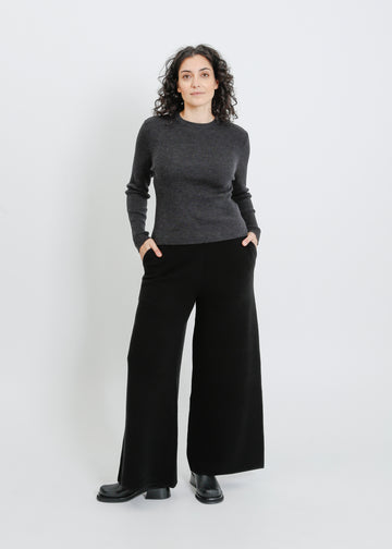SERENA KNIT PANT / BLACK