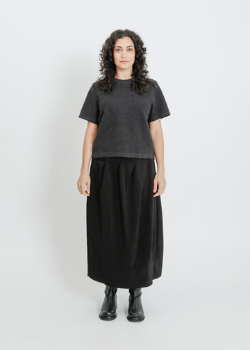 GAYA KNIT TEE / CHARCOAL