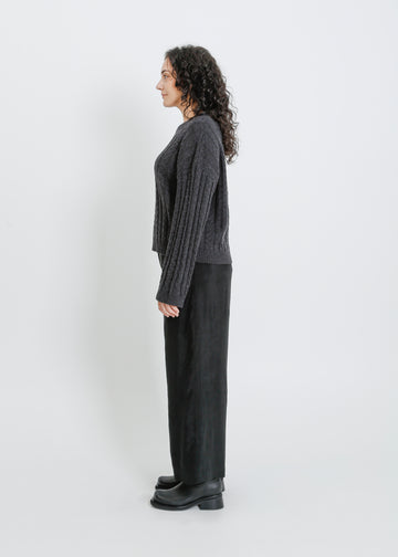 PENROSE KNIT SWEAT / CHARCOAL