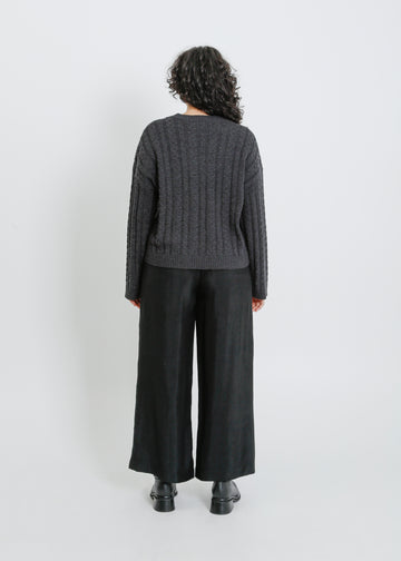 PENROSE KNIT SWEAT / CHARCOAL