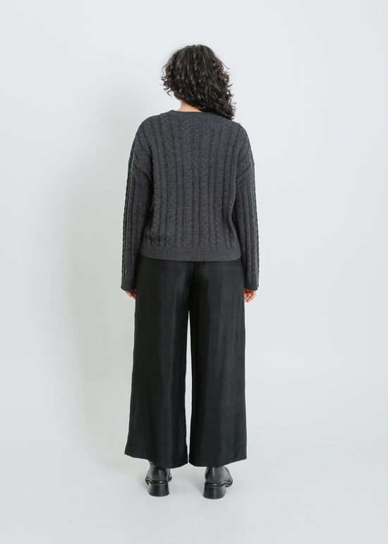 PENROSE KNIT SWEAT / CHARCOAL