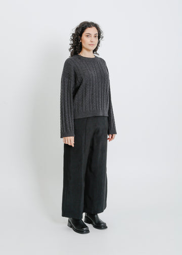 PENROSE KNIT SWEAT / CHARCOAL