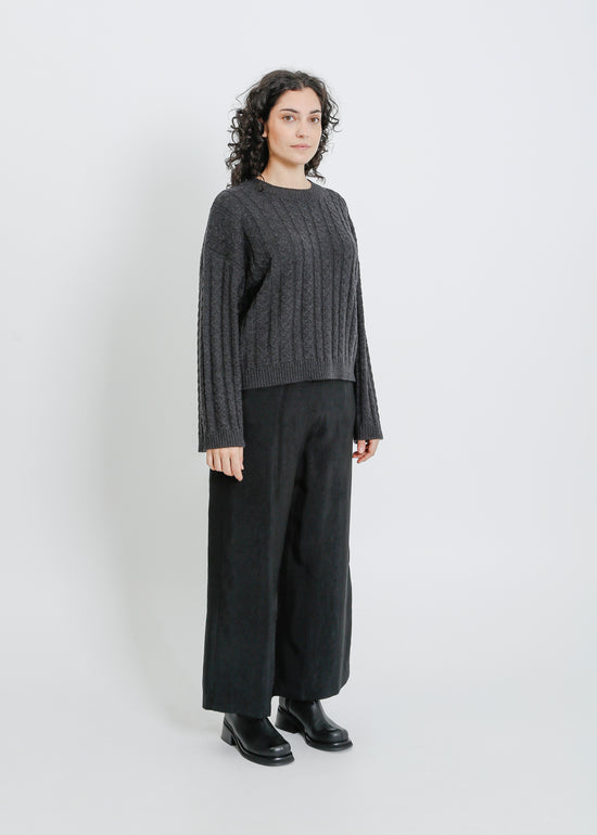 PENROSE KNIT SWEAT / CHARCOAL