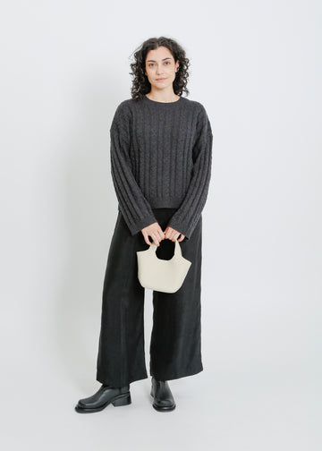 PENROSE KNIT SWEAT / CHARCOAL