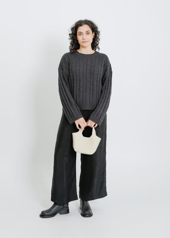 PENROSE KNIT SWEAT / CHARCOAL