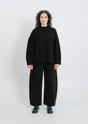 RUEBEN KNIT SWEAT / BLACK