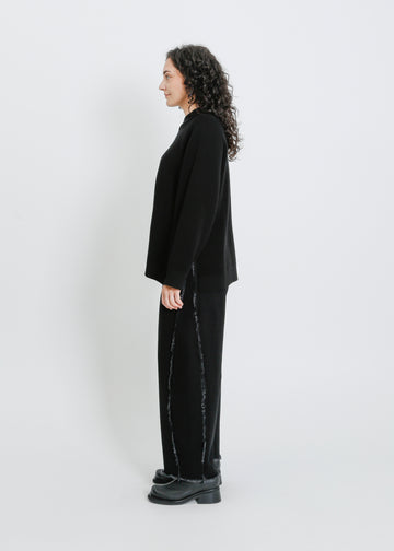 RUEBEN KNIT SWEAT / BLACK