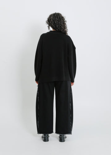 RUEBEN KNIT SWEAT / BLACK