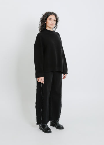 RUEBEN KNIT SWEAT / BLACK
