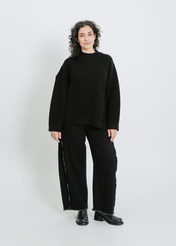 RUEBEN KNIT SWEAT / BLACK