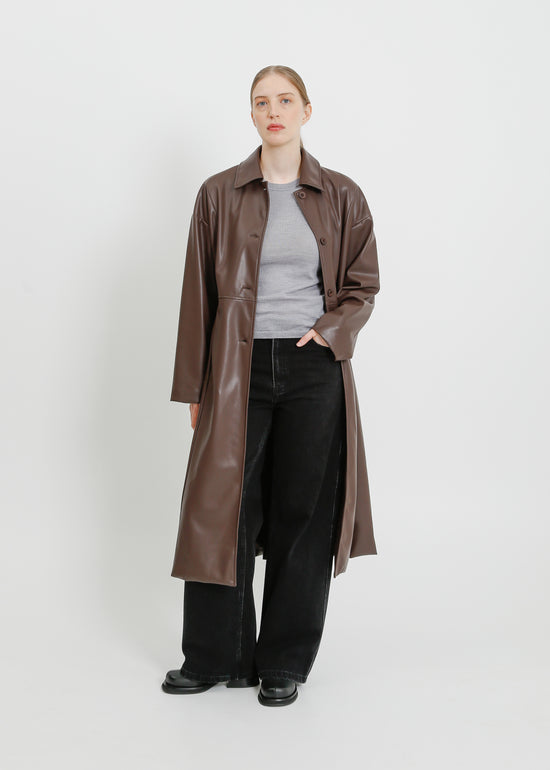 DARIAN COAT / CHOCOLATE