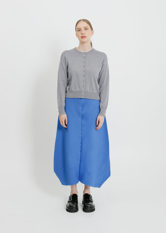 CHET PLEAT SKIRT / BLUE