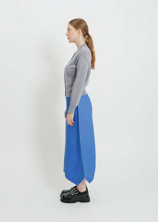 CHET PLEAT SKIRT / BLUE