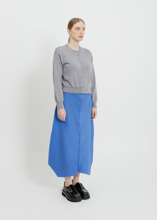 CHET PLEAT SKIRT / BLUE