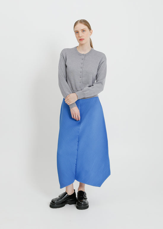 CHET PLEAT SKIRT / BLUE