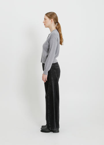 LOLA KNIT CARDI / GREY MARLE