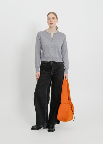 LOLA KNIT CARDI / GREY MARLE