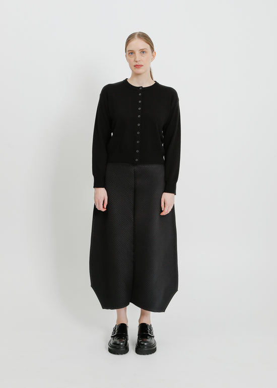 CHET PLEAT SKIRT / BLACK