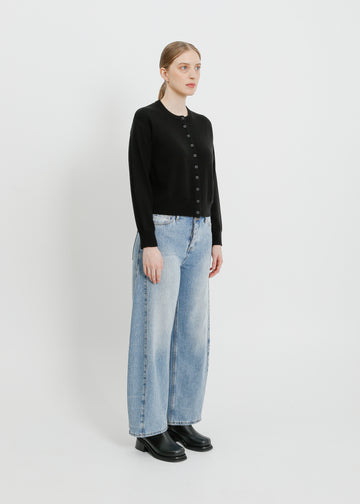 LOLA KNIT CARDI / BLACK