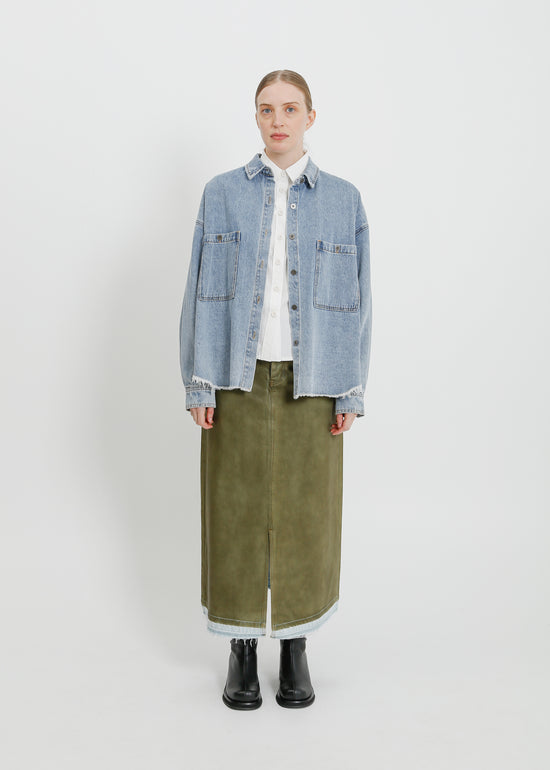 ENNIS DENIM OVERSHIRT / LIGHT INDIGO