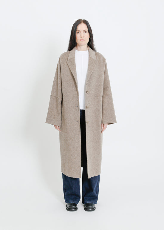 LEIGH COAT / TAUPE MARLE
