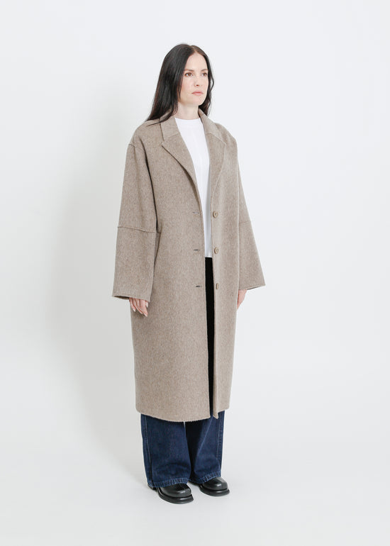 LEIGH COAT / TAUPE MARLE
