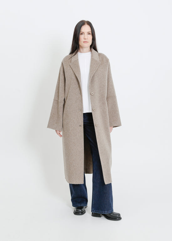 LEIGH COAT / TAUPE MARLE