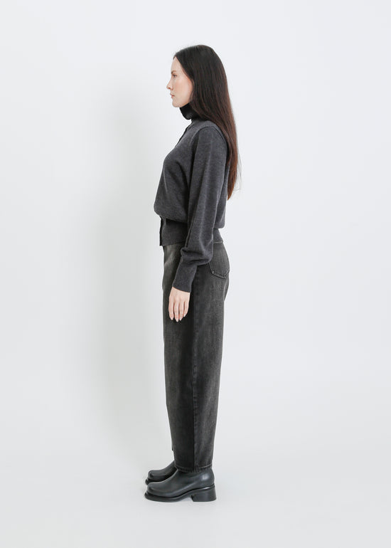 VALETTA KNIT CARDI / CHARCOAL