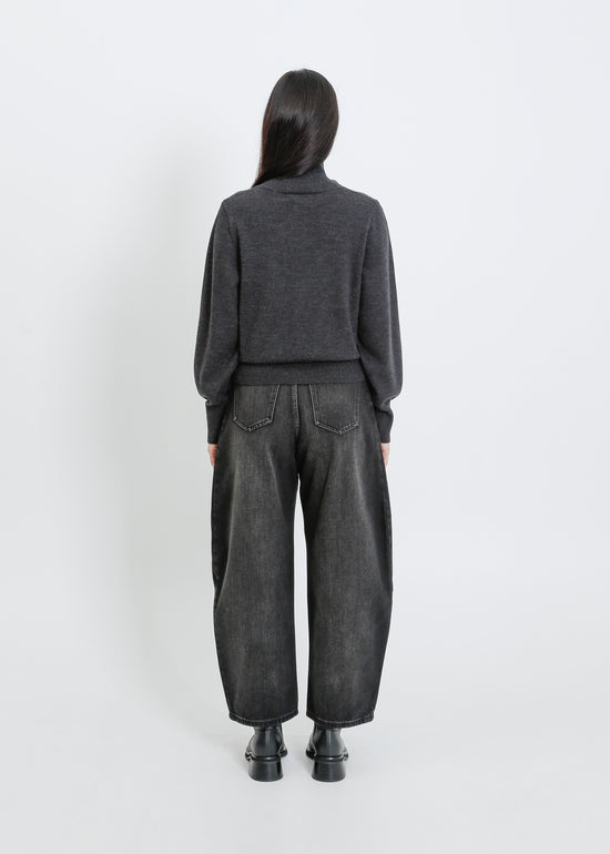 VALETTA KNIT CARDI / CHARCOAL