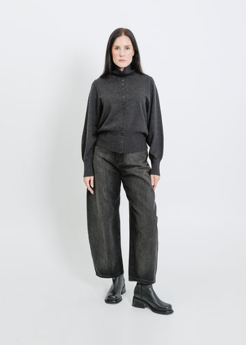 VALETTA KNIT CARDI / CHARCOAL