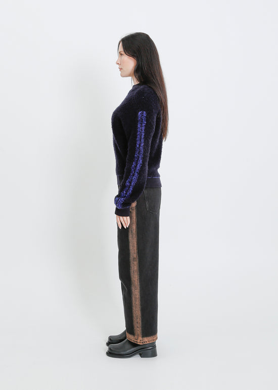 OAKLAND KNIT SWEAT / NAVY
