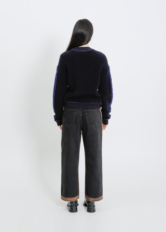 OAKLAND KNIT SWEAT / NAVY