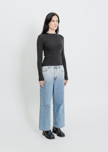 HARTFORD KNIT TOP / CHARCOAL