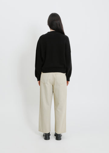 OWYN KNIT SWEAT / BLACK