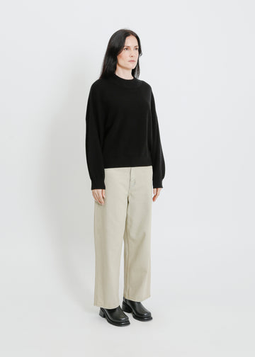 OWYN KNIT SWEAT / BLACK