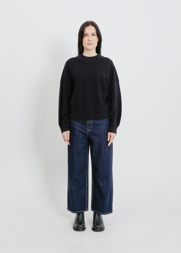 OWYN KNIT SWEAT / NAVY