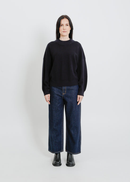 OWYN KNIT SWEAT / NAVY