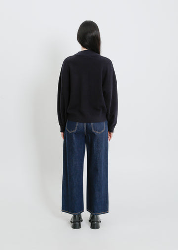 OWYN KNIT SWEAT / NAVY